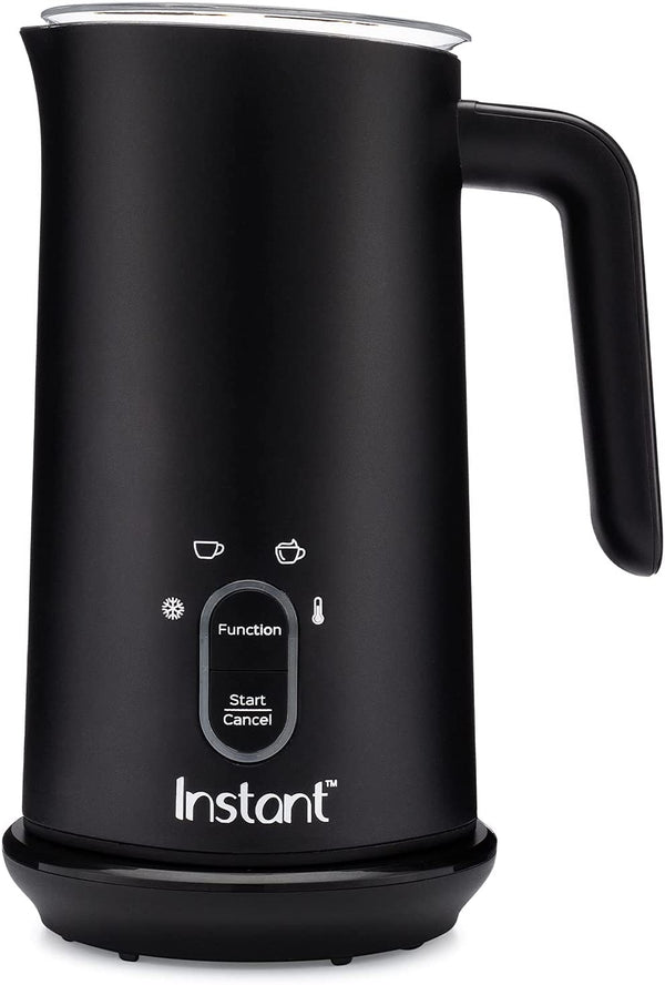 Instant Pot Milk Frother, 4-in-1 Electric Milk Steamer, 10oz/295ml Automatic Hot and Cold Foam Maker and Milk Warmer for Latte, Cappuccinos, Macchiato, From the Makers of Instant 500W, Black