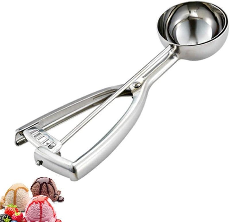 Saebye 2 teaspoon Cookie Scoop, 2 tsp Cookie Scoop for Baking, Melon Baller Scoop, 1.18 inch/ 30 MM Ball, 18/8 Stainless Steel Mini Ice Cream Scoop, Secondary Polishing