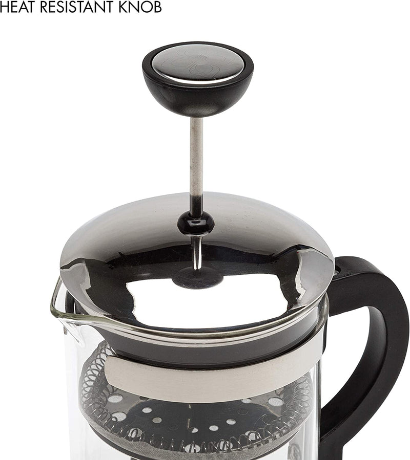 Primula 4 Cup Classic Coffee Press, Chrome - 0.45 Liters