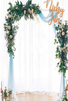 Wedding Arch Stand with Bases,Easy Assembly 6.6 X 3.3 Feet Square Garden Arch Metal Abor for Weddings Quinceaneras Party Event Decoration(White)