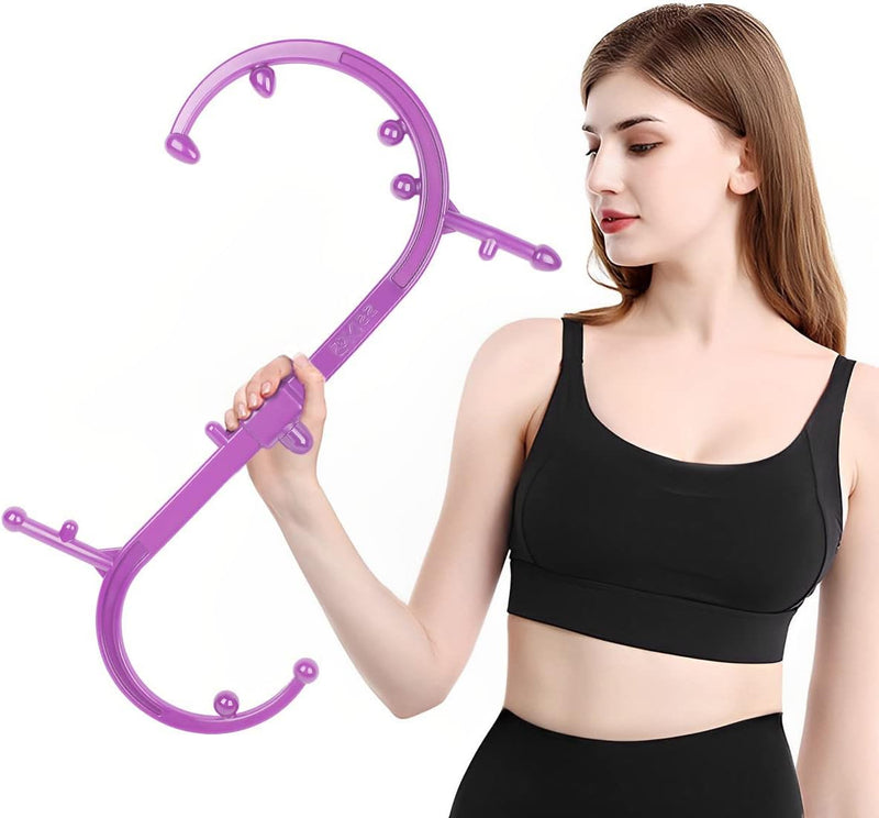 Trigger Point Massager Tool - Masacane S Shaped Massage Hook Self Massage Cane for Back Neck & Shoulder - Muscle Knots Therapy Massage Stick for Pain Relief for The Whole Body