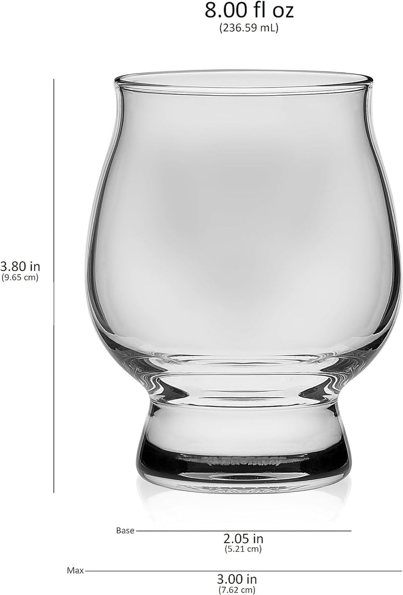 Libbey Signature Kentucky Bourbon Trail Whiskey Glass, 8-ounce, Set of 4