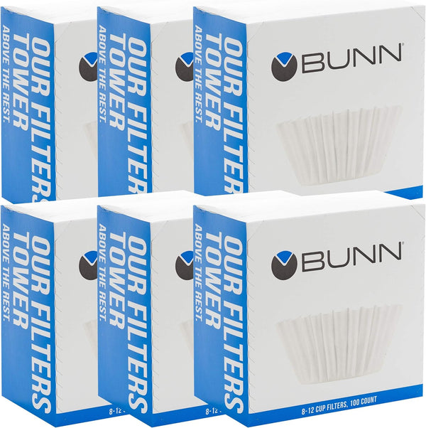 BUNN 8-12 Cup Coffee Filters, 6 each, 100ct