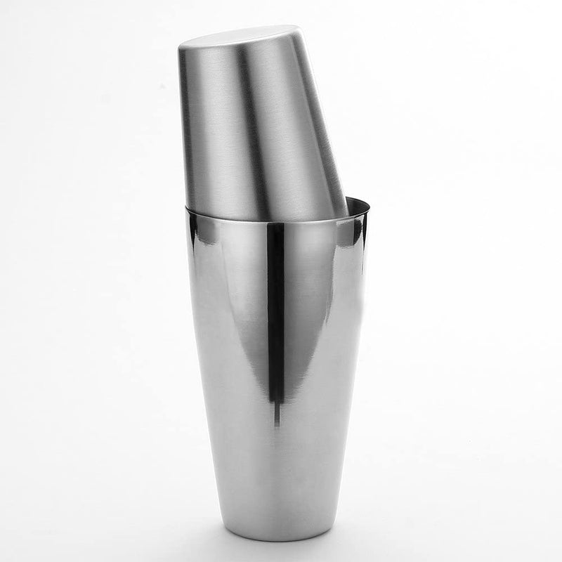 Boston Shaker by QLL, Professional Stainless Steel Cocktail Shaker Set, including 20oz Unweighted & 28oz Weighted Shaker Tins