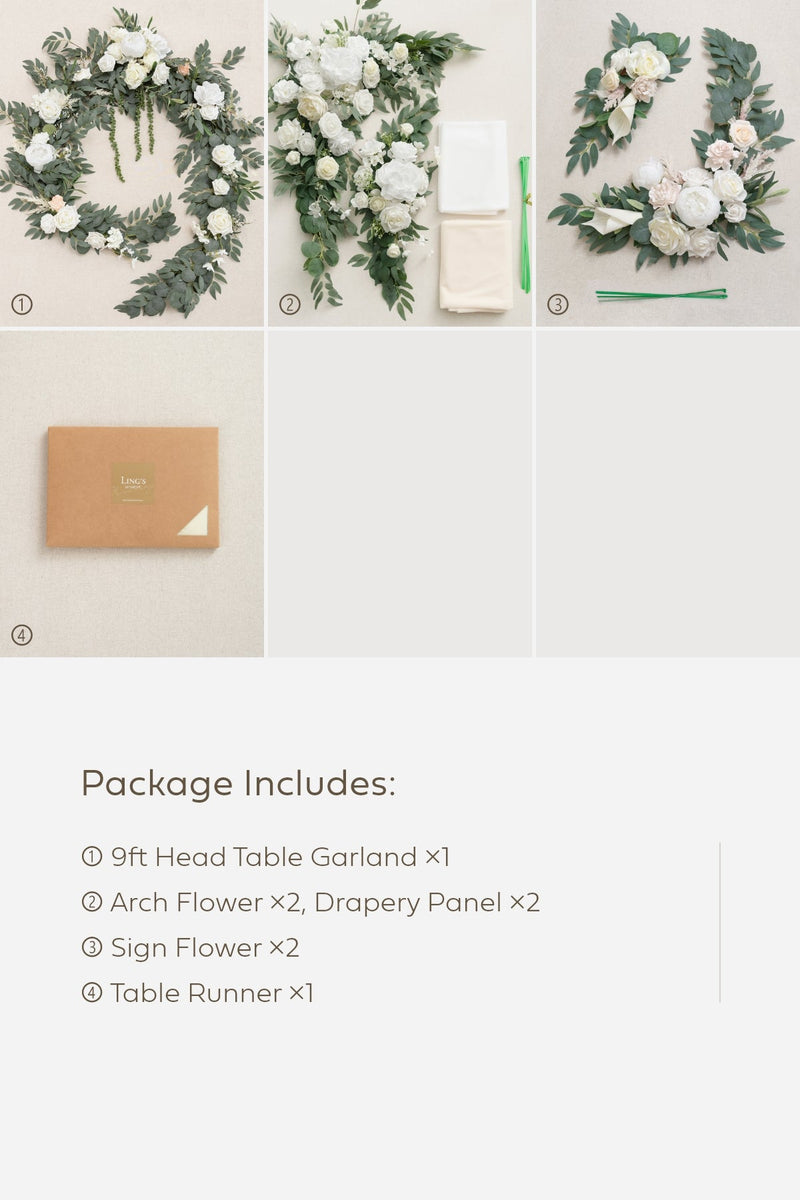 White  Sage Wedding Decor Package - Pre-Arranged