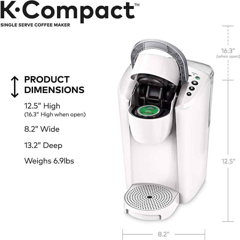 Keurig K-Compact Single-Serve K-Cup Pod Coffee Maker, White