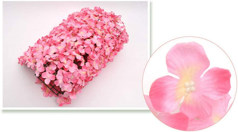 Artificial Flower Wall Panels - 10Pcs Pink for IndoorOutdoor Decor