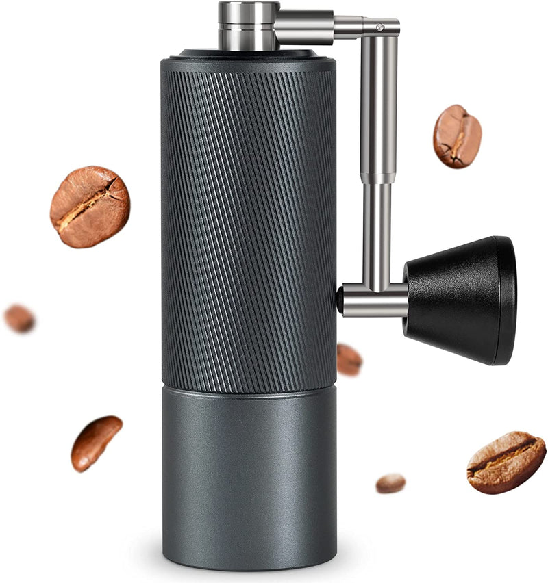 TIMEMORE C2 Hand Coffee Grinder, Stainless Steel Burr Manual Coffee Grinder for Espresso to French Press, Gray