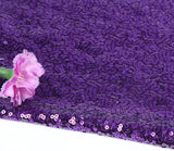 60X102-Inch Purple Rectangle Tablecloth for Wedding Party Cake Dessert Events Table Linens