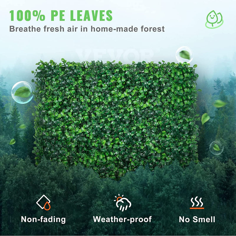 12PCS 20X20Inch Grass Wall Panels Boxwood Hedge UV Protected Backdrop for IndoorOutdoor Use
