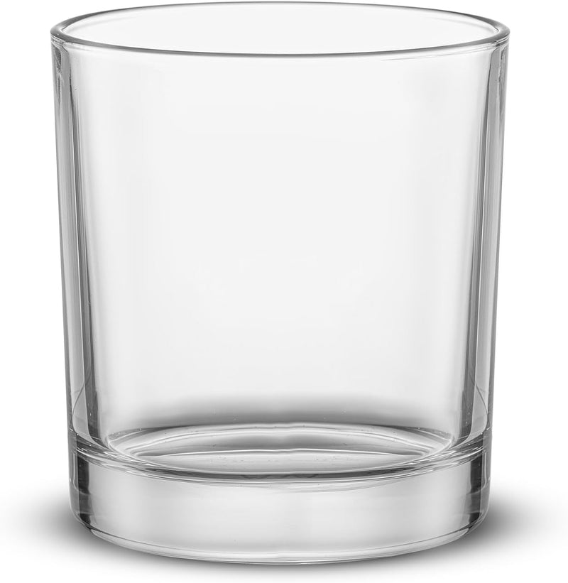 JoyJolt Alain Drinking Glasses Set of 8 Glass Tumblers. Highball 14oz Bar Glasses and Lowball 10oz Rocks Glasses Set. Cocktail, Juice, Whiskey Glasses or Water Glasses. Kitchen or Bar Glassware Set