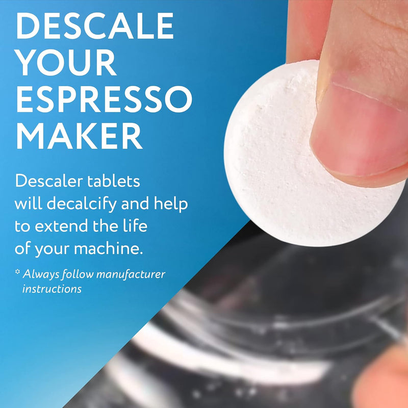 IMPRESA [20 Pack] Espresso Machine Descaler Tablets to Remove Mineral Build Up Descaling Tablets intended for Breville, Jura, Miele, and Other Espresso Makers - Descale Espresso Cleaning Tablets