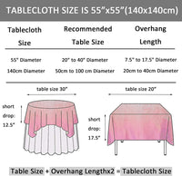 Holographic Tablecloth Shiny Pink 55"X55" Square Glitter Table Cover Iridescent Plastic Table Cloth Sequin Linen Laser Table Overlays for Birthday Engagement Bridal Shower Baby Shower Events