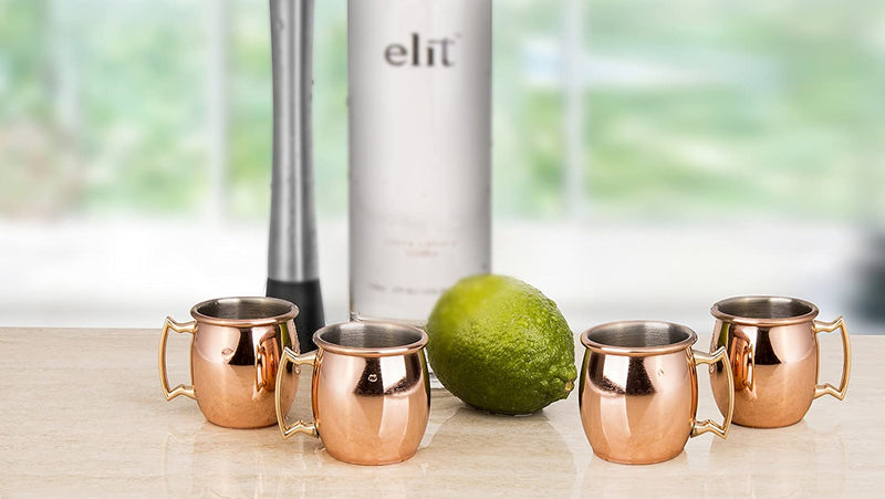 Decodyne Moscow Mule Shot Glasses - 2-ounce (Set of 4)