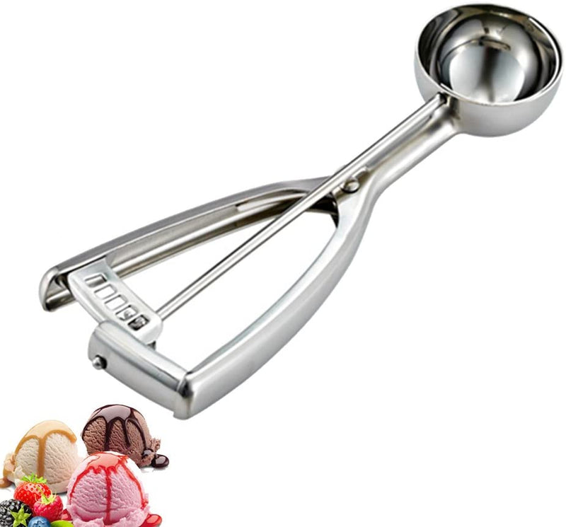 Saebye 2 teaspoon Cookie Scoop, 2 tsp Cookie Scoop for Baking, Melon Baller Scoop, 1.18 inch/ 30 MM Ball, 18/8 Stainless Steel Mini Ice Cream Scoop, Secondary Polishing