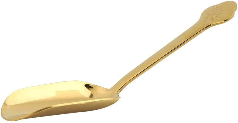 Leaf Scooper Long Handles Candy Scooper Long Handle, Stainless Steel Loose Leaf Tea Scoop Tea Shovel Scooper for Dry Food Candy Coffee Bean, Long Handle Gold