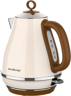 Evoloop 1.7L Electric Kettles, BPA Free Tea Kettle, Hot Water Boiler Heater, Stainless Steel Teapot, Auto Shut-Off & Boil-Dry Protection, 120V/1500W