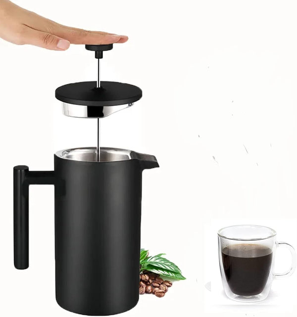 Vegoran Large French Press Coffee Maker - Coffee Press, 304 Stainless Steel French Press Large- Insulated French Coffee Press…