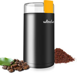 Coffee Grinder, Wancle Electric Coffee Grinder, Quiet Spice Grinder, One Touch Coffee Mill for Beans, Spices and More, with Clean Brush Black