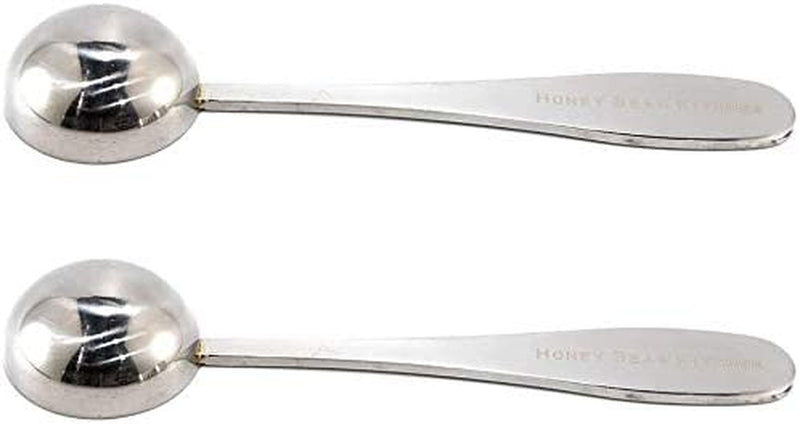 Honey Bear Kitchen 5 ml Teaspoon Measuring Scoops, Polished Stainless Steel, Set of 2