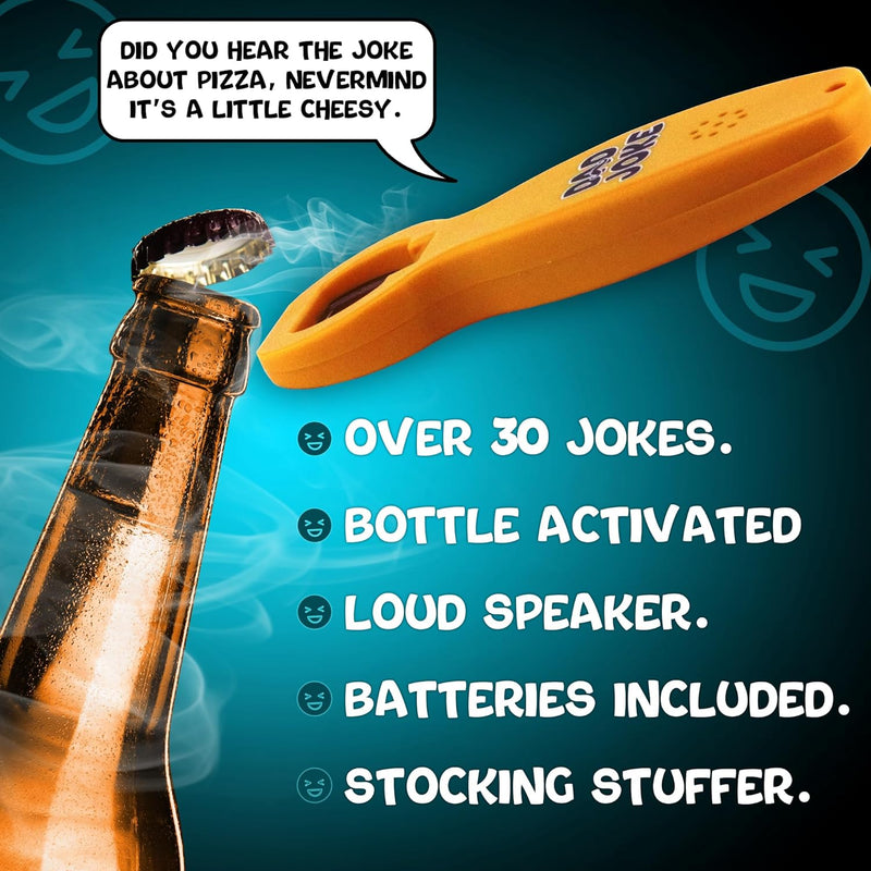 Talking Dad Joke Bottle Opener | Fun Unique Gift for Dad | Over 30 Jokes | Stocking Stuffer