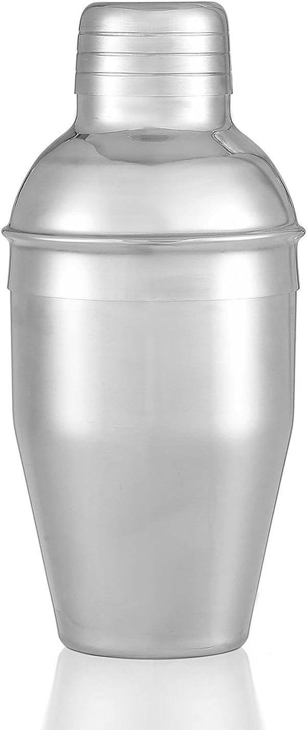 Handheld Cocktail Martini Shaker,Stainless Steel Drink Mixer Wine Shakers With Strainer for Bar,Home Bartending Mini Size（8.4oz）