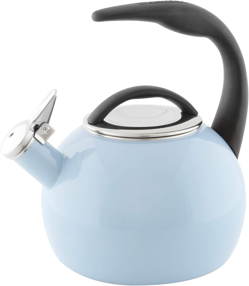 Chantal Anniversary Enamel on Steel Whistling Teakettle, 2 Quart, Marigold