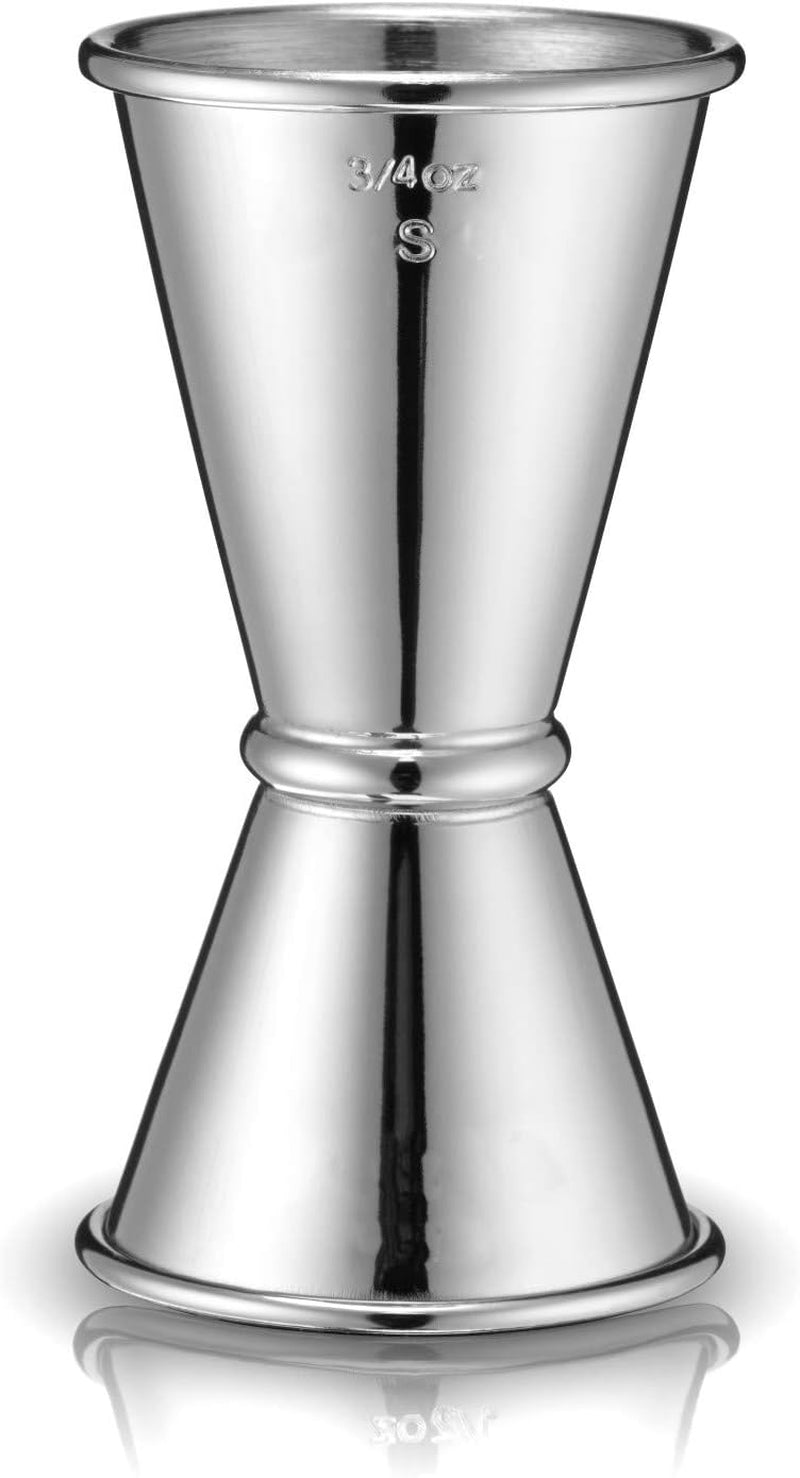 Viski Double Jigger with Measurements Inside, Stainless Steel Cocktail Jigger, Japanese Jigger Style, Jigger for Bartending, Jigger 2oz 1oz