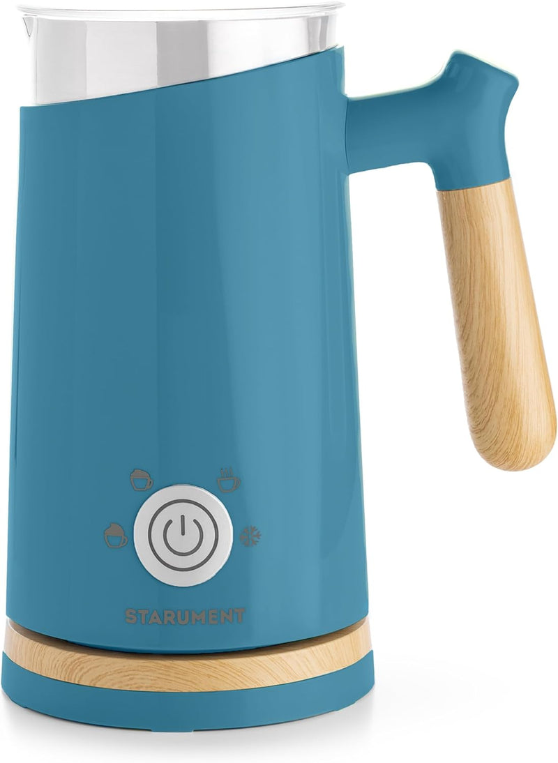 Starument Electric Milk Frother - Automatic Milk Foamer & Heater for Coffee, Latte, Cappuccino, Other Creamy Drinks - 4 Settings for Cold Foam, Airy Milk Foam, Dense Foam & Warm Milk - Easy to Use