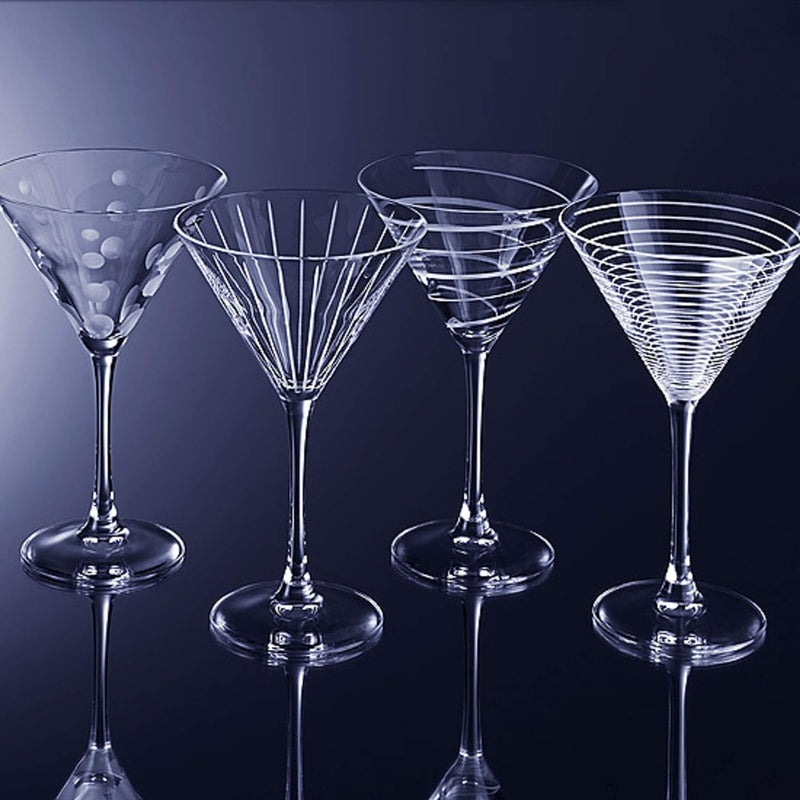 Mikasa Cheers Martini Glass, 10-Ounce, Set of 4
