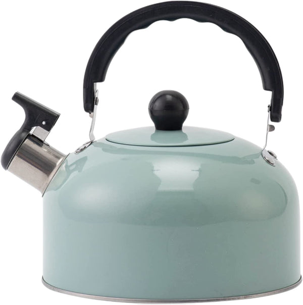 Tea Kettle, 3.2 Quart/3 Liter Stainless Steel Tea Pot,Tea Kettle for Stove Top, Stovetop Whistling Teapot, Tea Kettles Stovetop Whistling with Cool Grip Ergonomic Handle, Light Blue