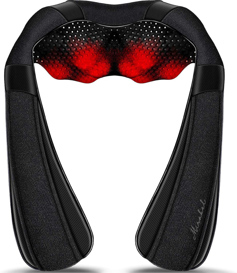 Back Massager, Shiatsu Neck Massager with Heat, Electric Shoulder Massager, Kneading Massage Pillow for Foot, Leg, Muscle Pain Relief, Get Well Soon Presents - Christmas Gifts