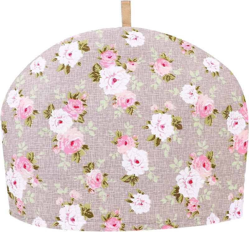 Tea Cosy Cover Teapot Warmer Teapot Cover Warmer Thick Cotton Printing Flower Tea Pot Decor Cover, Tea Cozy for Kitchen Home Tea Pot 33X33X23CM