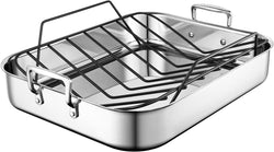 Use Le Creuset Stainless Steel Roasting Pan with Nonstick Rack 1625 x 1325