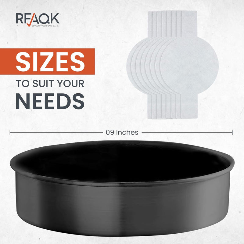 RFAQK 133PC Round Cake Pan Set with Baking and Decorating Supplies