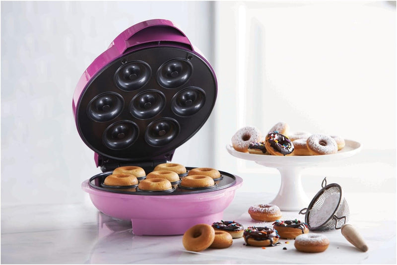 Brentwood Mini Donut Maker - Non-Stick Pink