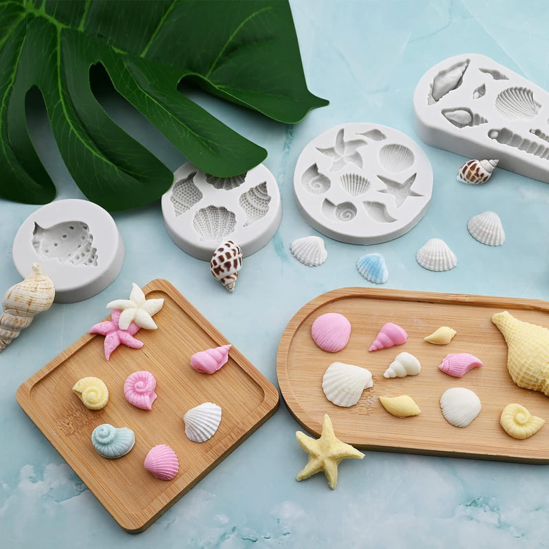 Marine Theme Fondant Silicone Cake Molds for Decoration and Crafting