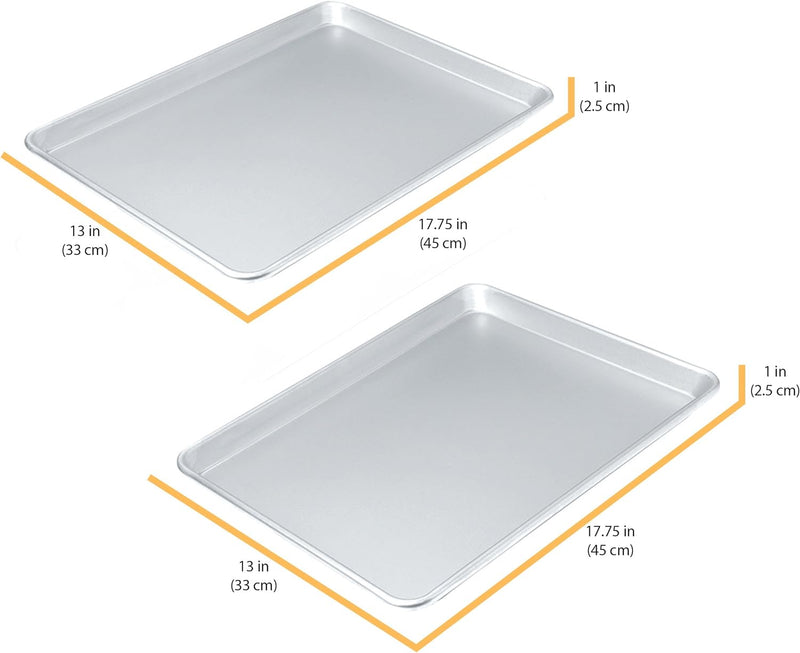 Chicago Metallic Commercial II Jelly Roll Pan - 15 x 10 Uncoated for Baking Various Dishes