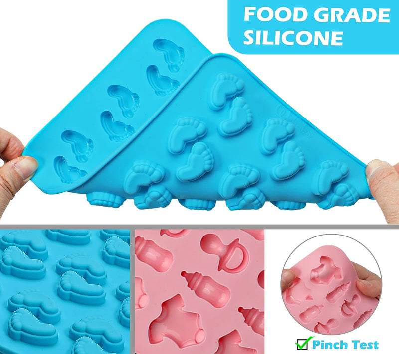 Webake Baby Molds - Bite Size Silicone Candy  Gummy Mould for Baby Shower Cake Decorating