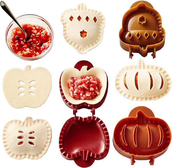 Pocket Pie Molds Hand Pie Molds - Apple Pumpkin and Acorn Shapes