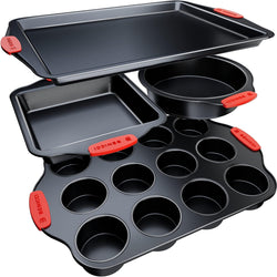 Premium Non-Stick Baking Set - 4-Piece Carbon Steel Bakeware - BPA-Free