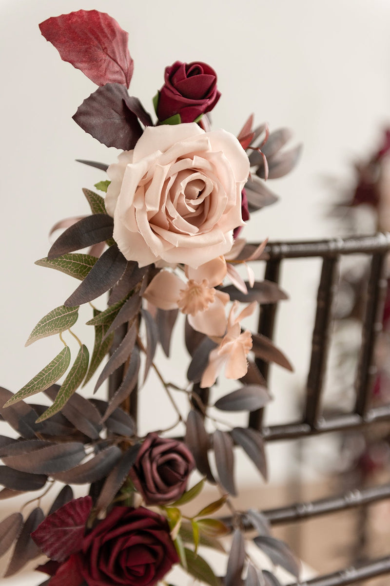 Burgundy  Dusty Rose Wedding Hanging Chair Decoration