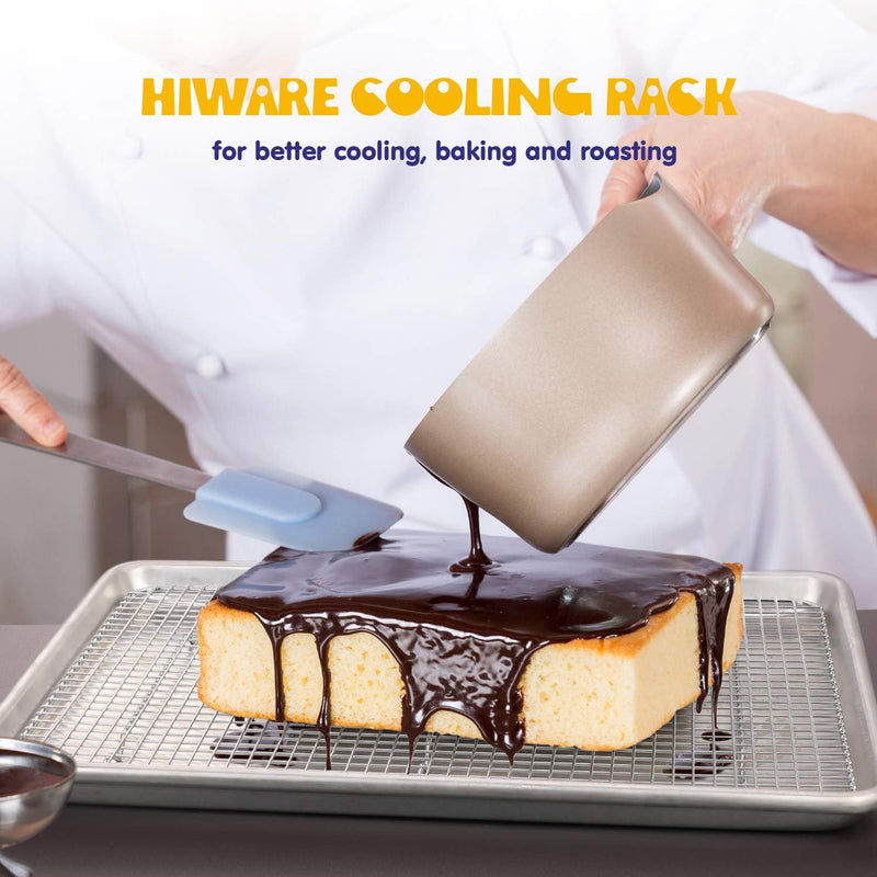 Hiware 2-Pack Stainless Steel Cooling Racks for Baking - 10 x 15