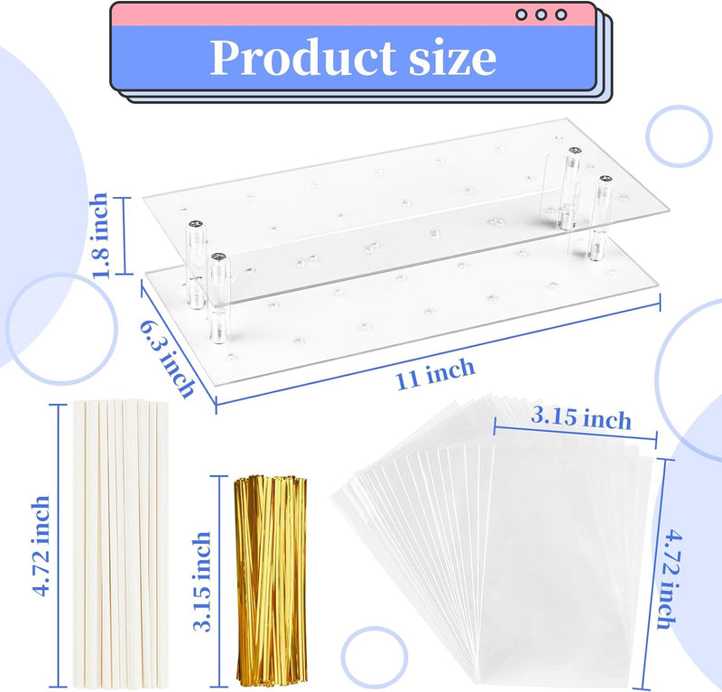 12-Cavity Cake Pop Maker Set with Display Stand and Accessories