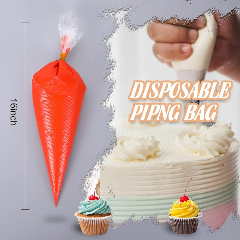 Disposable Piping Bags 12 150PCS - Heavy Duty Pastry Bags for Icing Frosting and Cookie Decoration