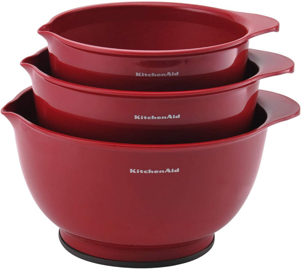 KitchenAid Mixing Bowls Set of 3 Empire Red 2 Quarts