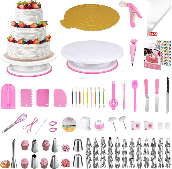 Cake Decorating Kit - 379 Pcs Cake Decorating Supplies and Tools for Beginners and Cake Lovers
