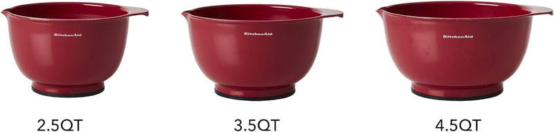 KitchenAid Mixing Bowls Set of 3 Empire Red 2 Quarts