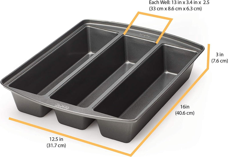 Chicago Metallic Professional Lasagna Trio Pan - 12x16x3 Silver