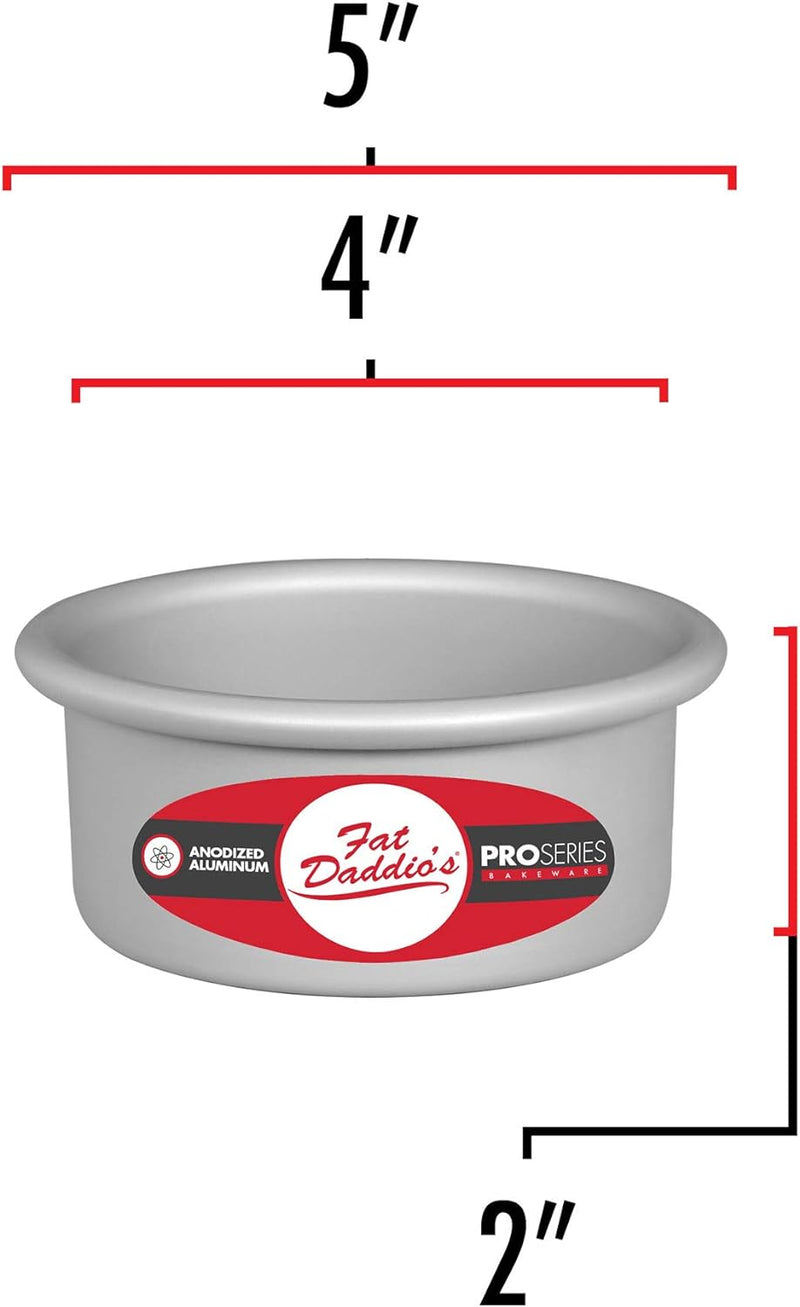 Fat Daddios 6x3 Inch Round Cheesecake Pan - Silver